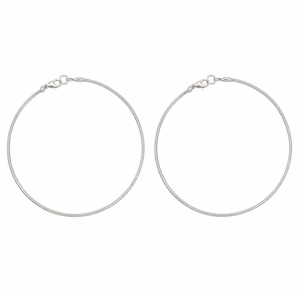 Silver Minimal Snake Anklet