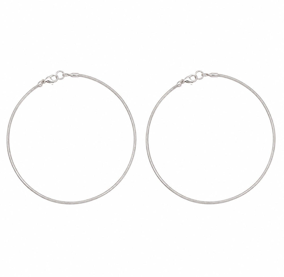 Silver Minimal Snake Anklet