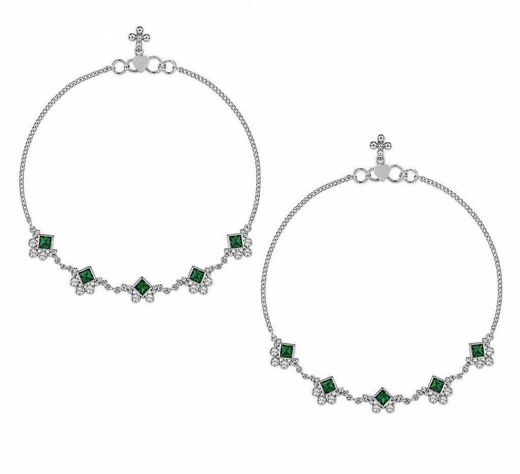 Emerald Charm Anklet