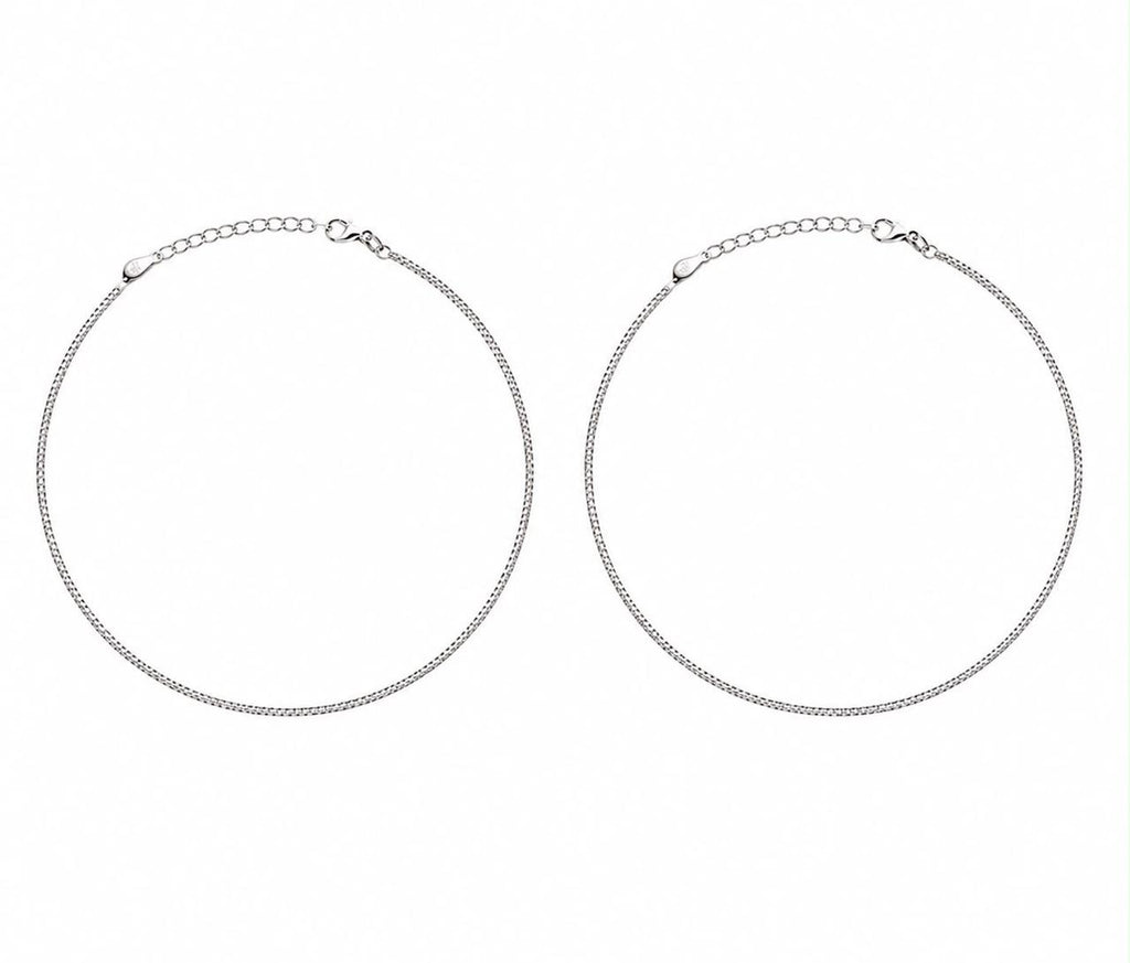 Silver Classic Chain Anklet