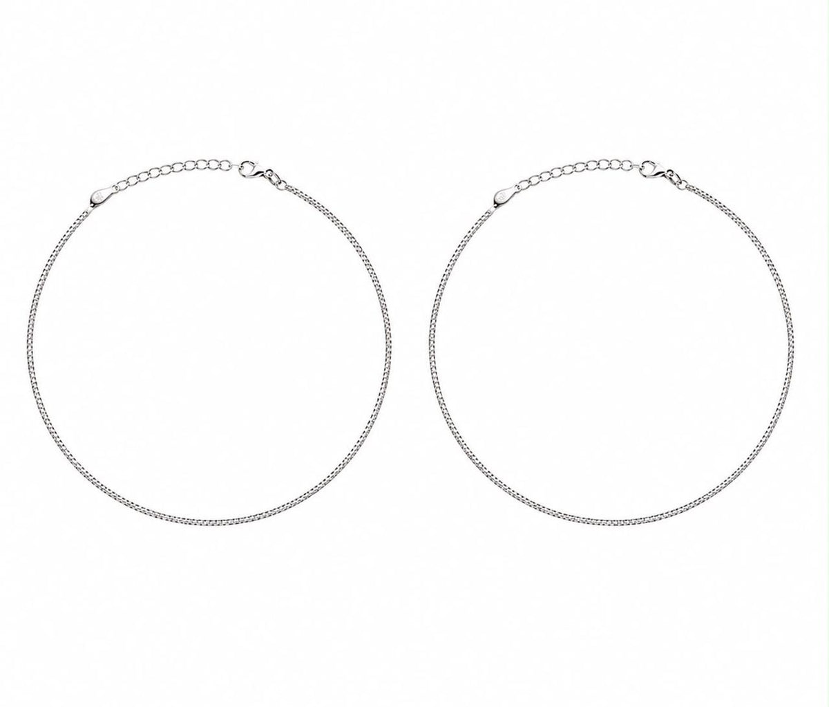 Silver Classic Chain Anklet