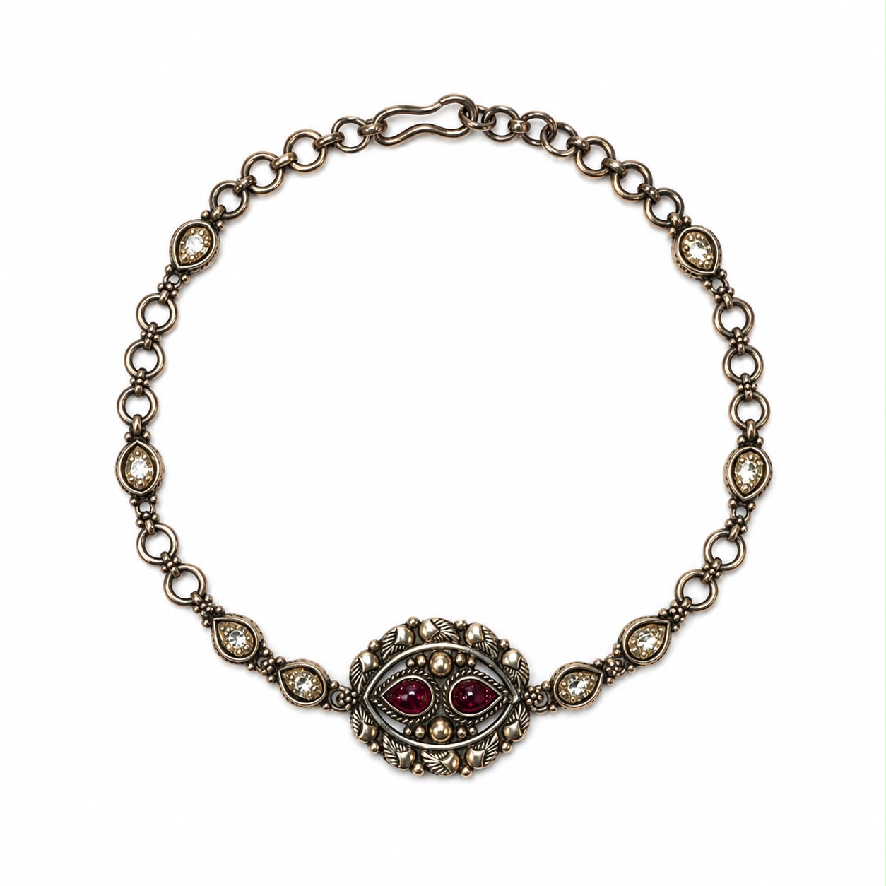Antique Ruby Eye Bracelet