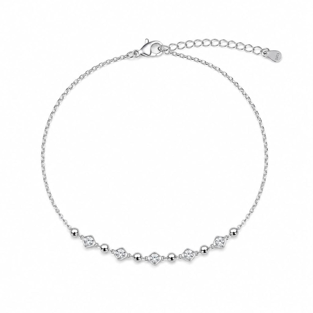 Silver Sparkle Bead Bracelet
