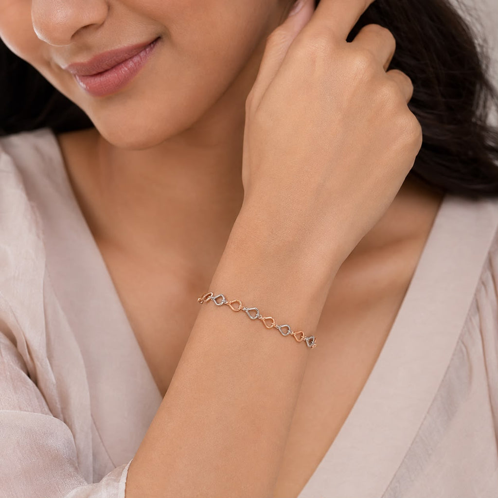 Rose Gold Teardrop Bracelet