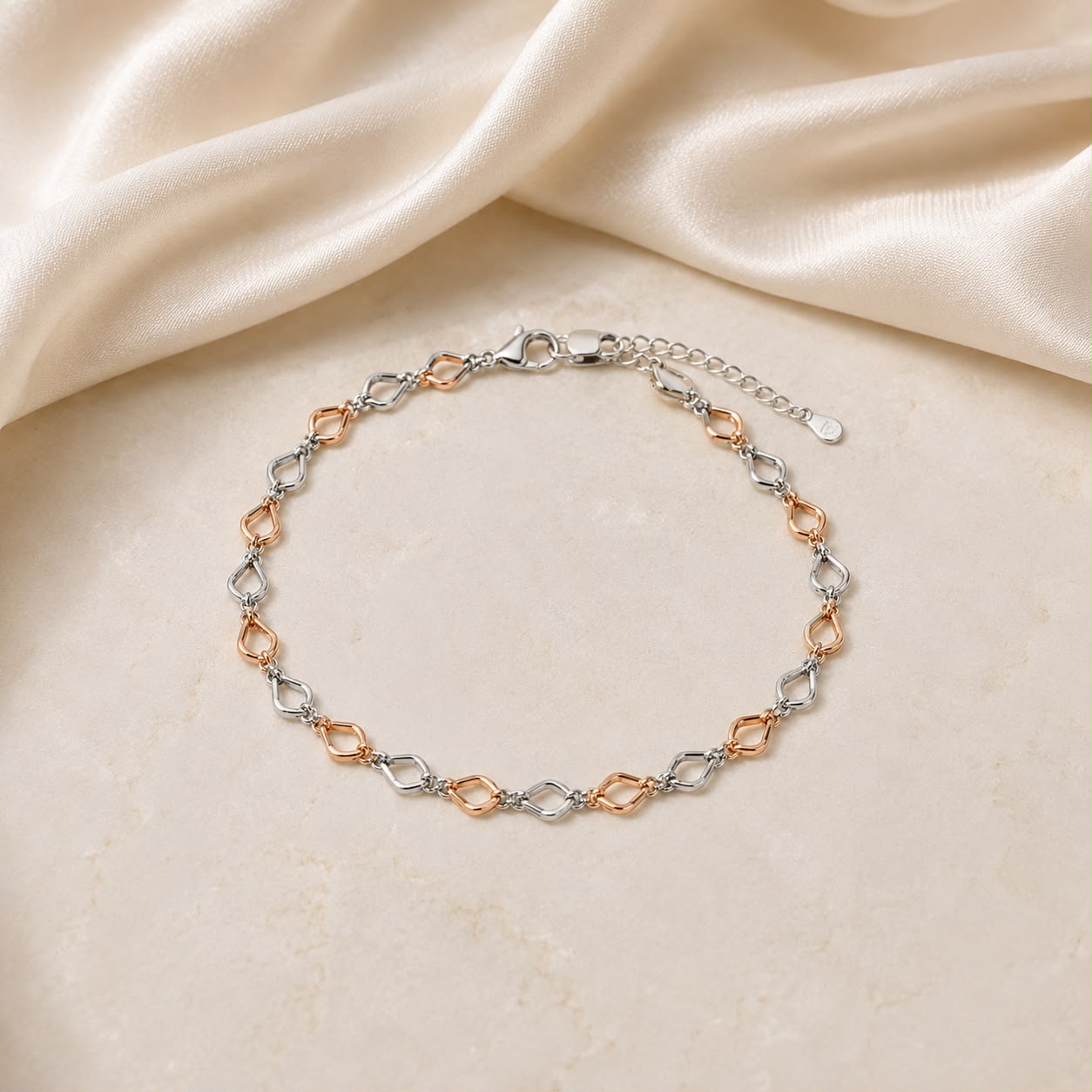 Rose Gold Teardrop Bracelet