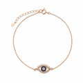 Rose Gold Evil Eye Bracelet