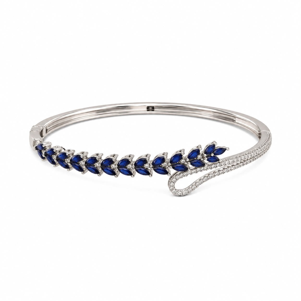 Blue Leaf Bangle