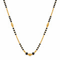 Golden Black Bead Necklace