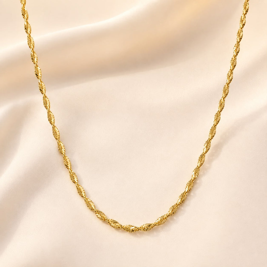 Golden Twisted Rope Chain