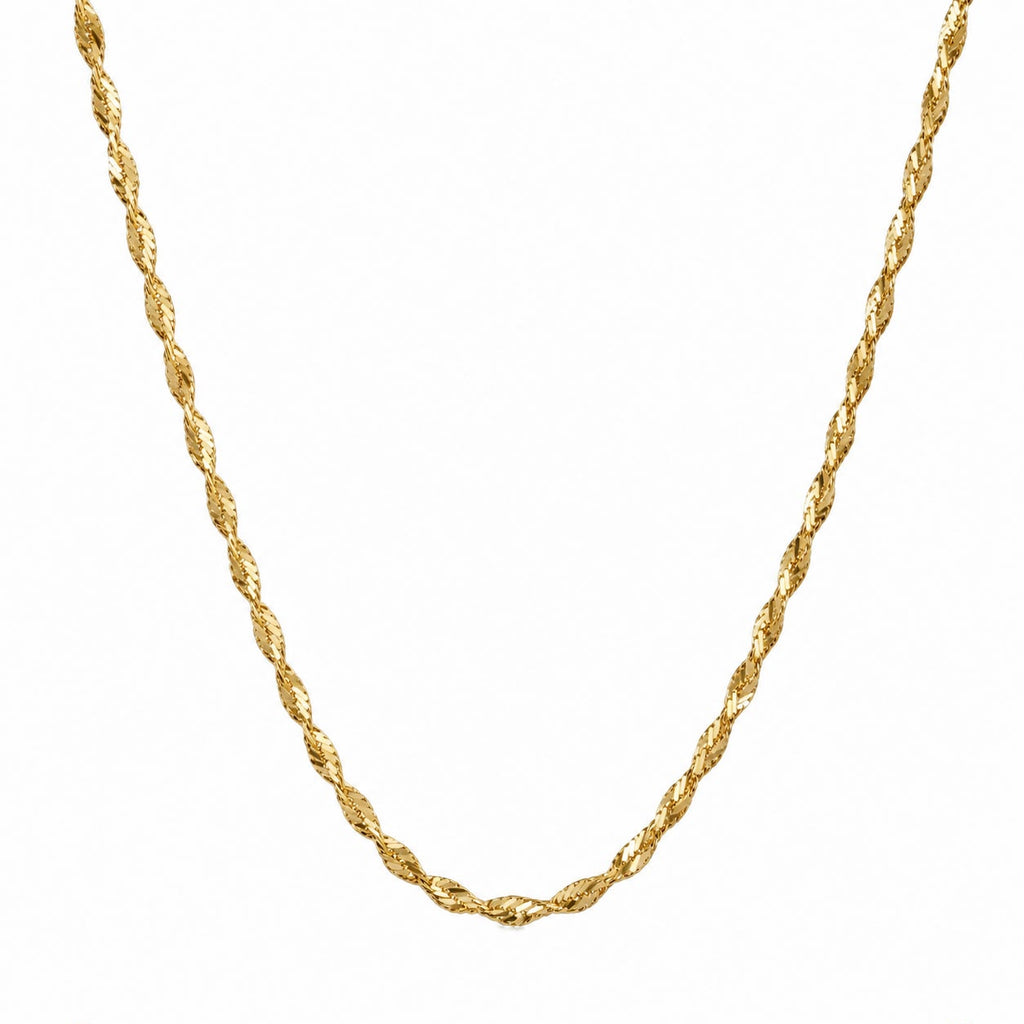 Golden Twisted Rope Chain