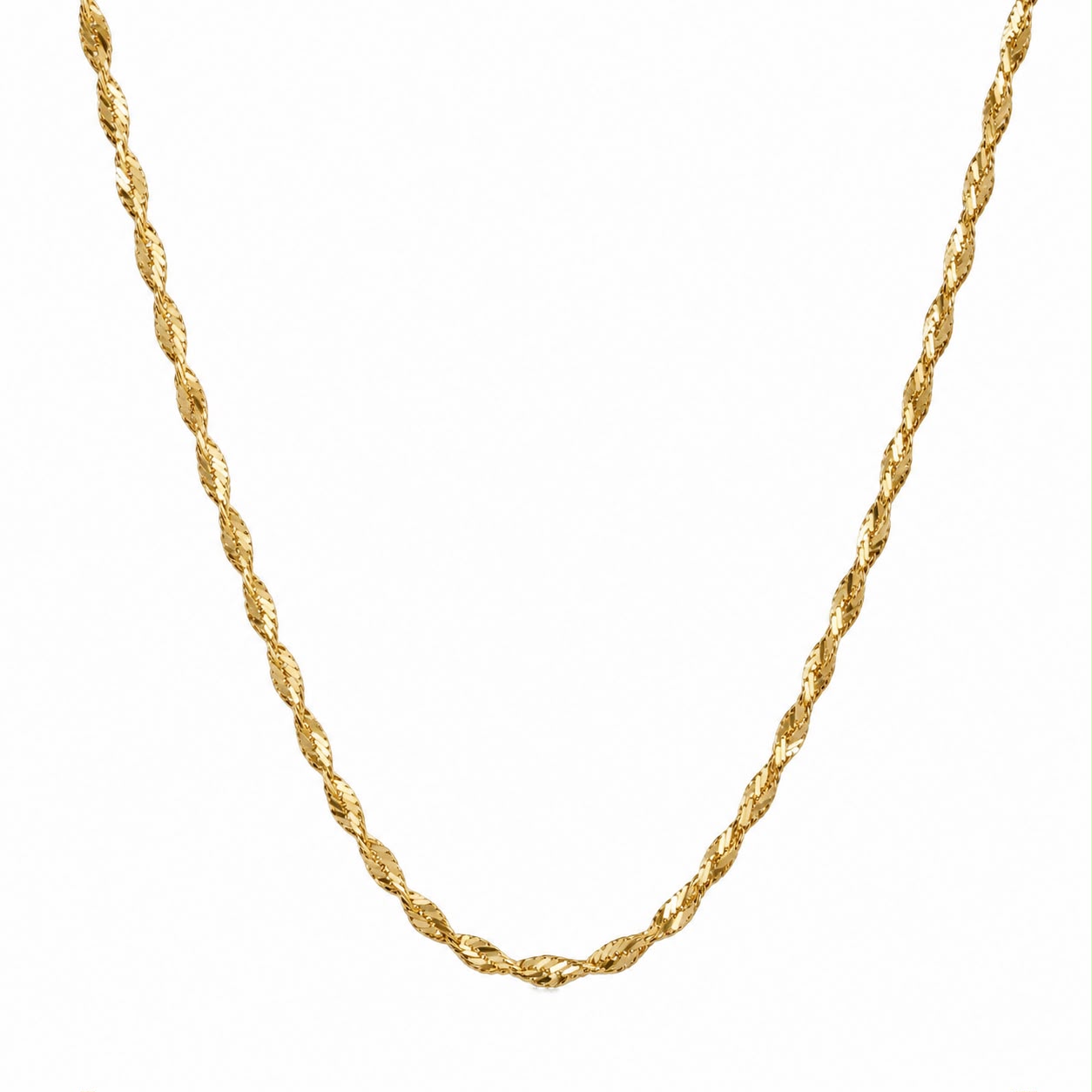 Golden Twisted Rope Chain