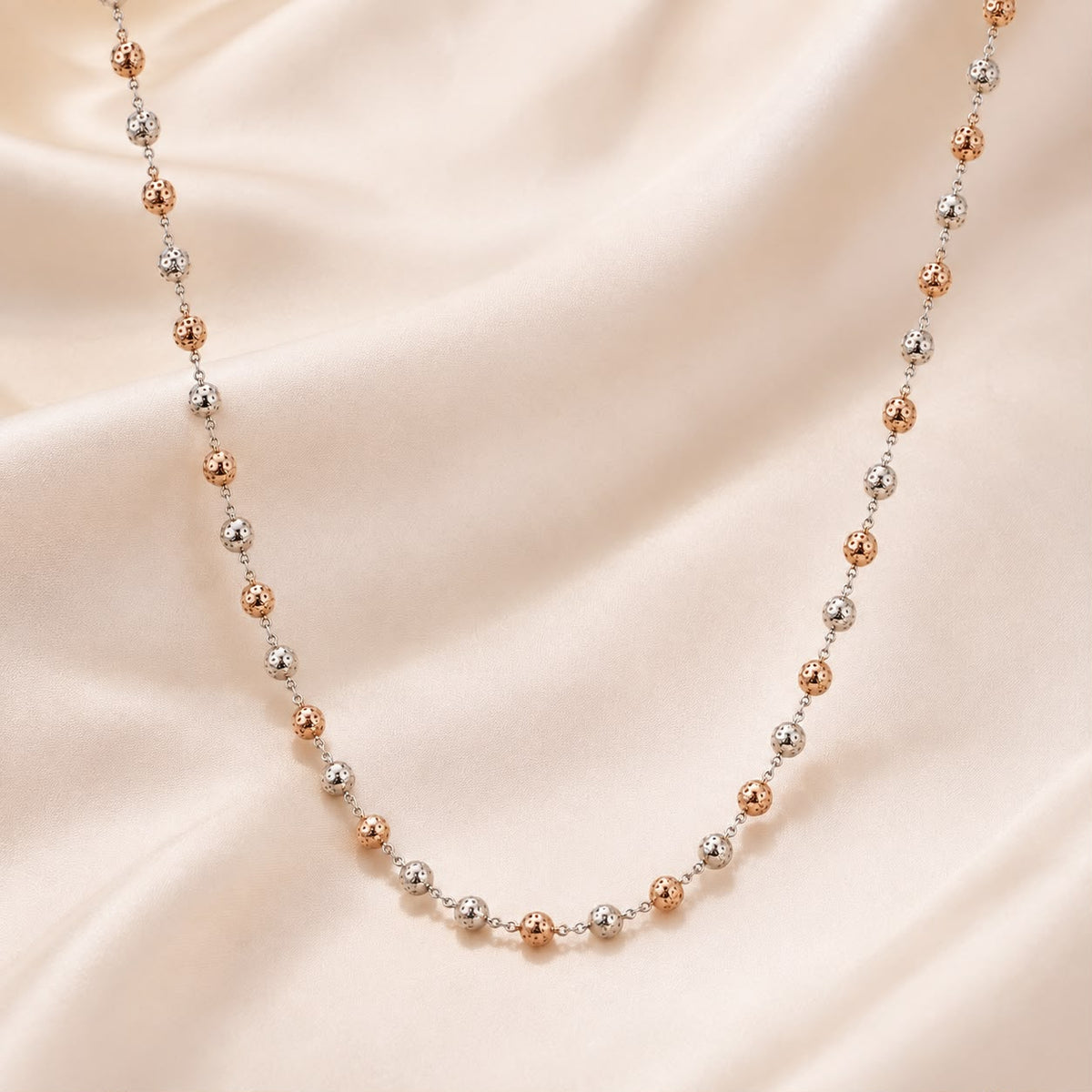 Rose Gold Filigree Bead Chain