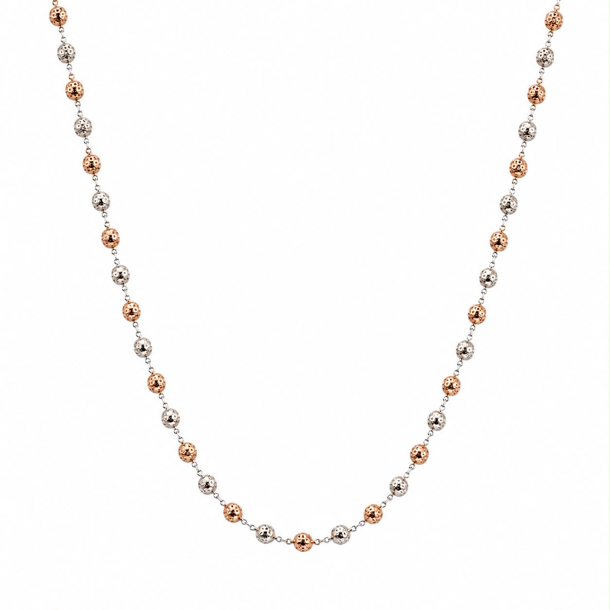 Rose Gold Filigree Bead Chain