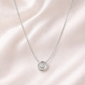 Silver Orbit Solitaire Necklace