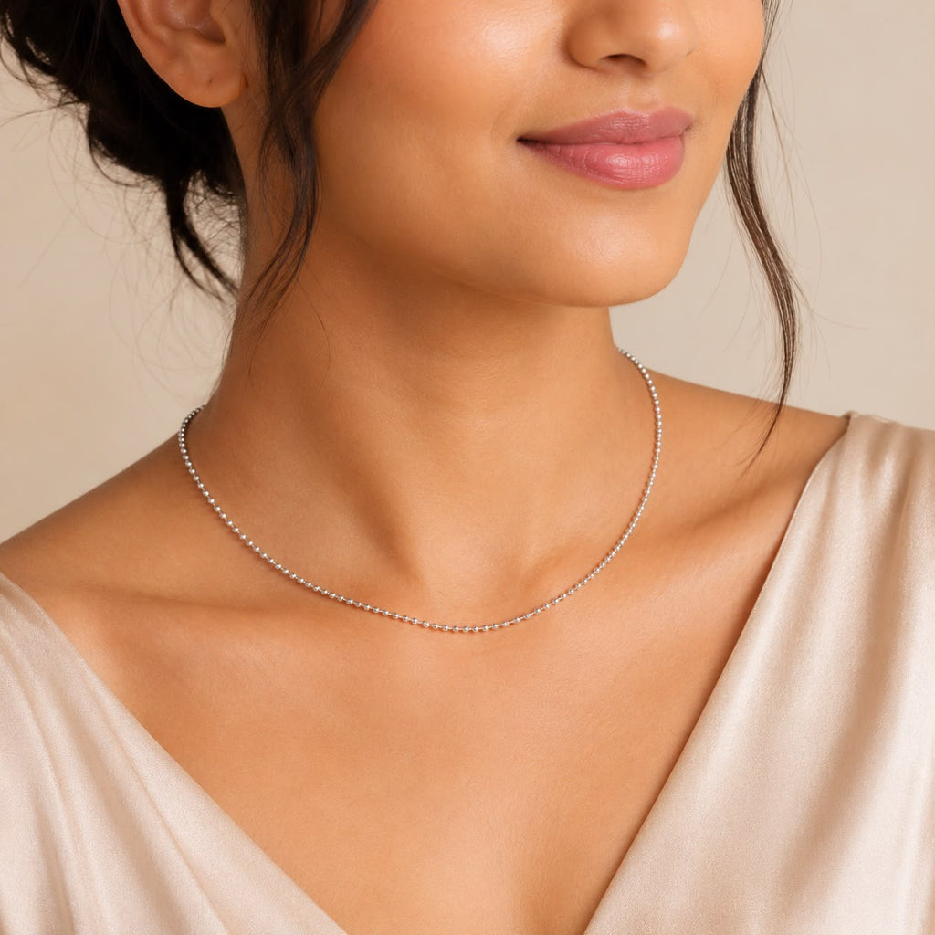 Silver Petite Ball Chain