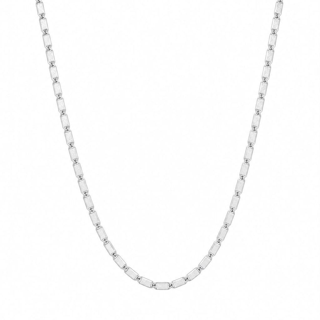 Silver Rectangular Link Chain
