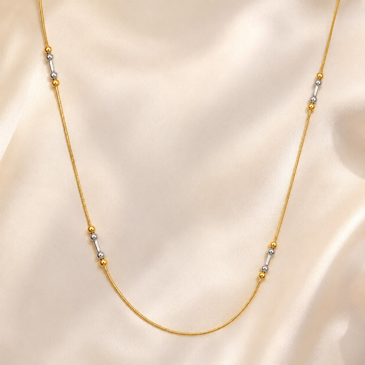 Golden Two-Tone Station Chain