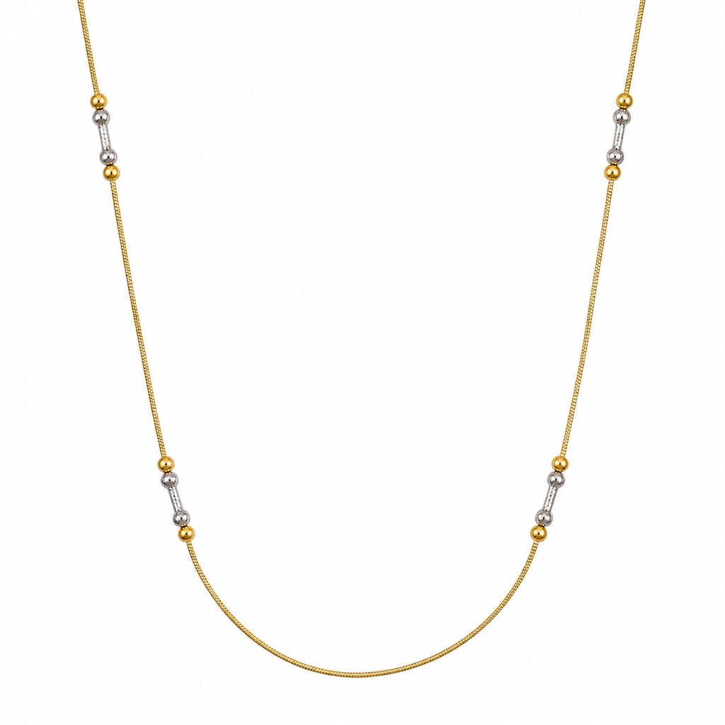 Golden Two-Tone Station Chain