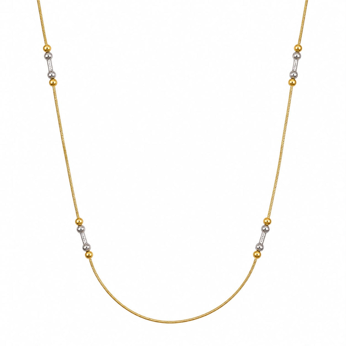 Golden Two-Tone Station Chain