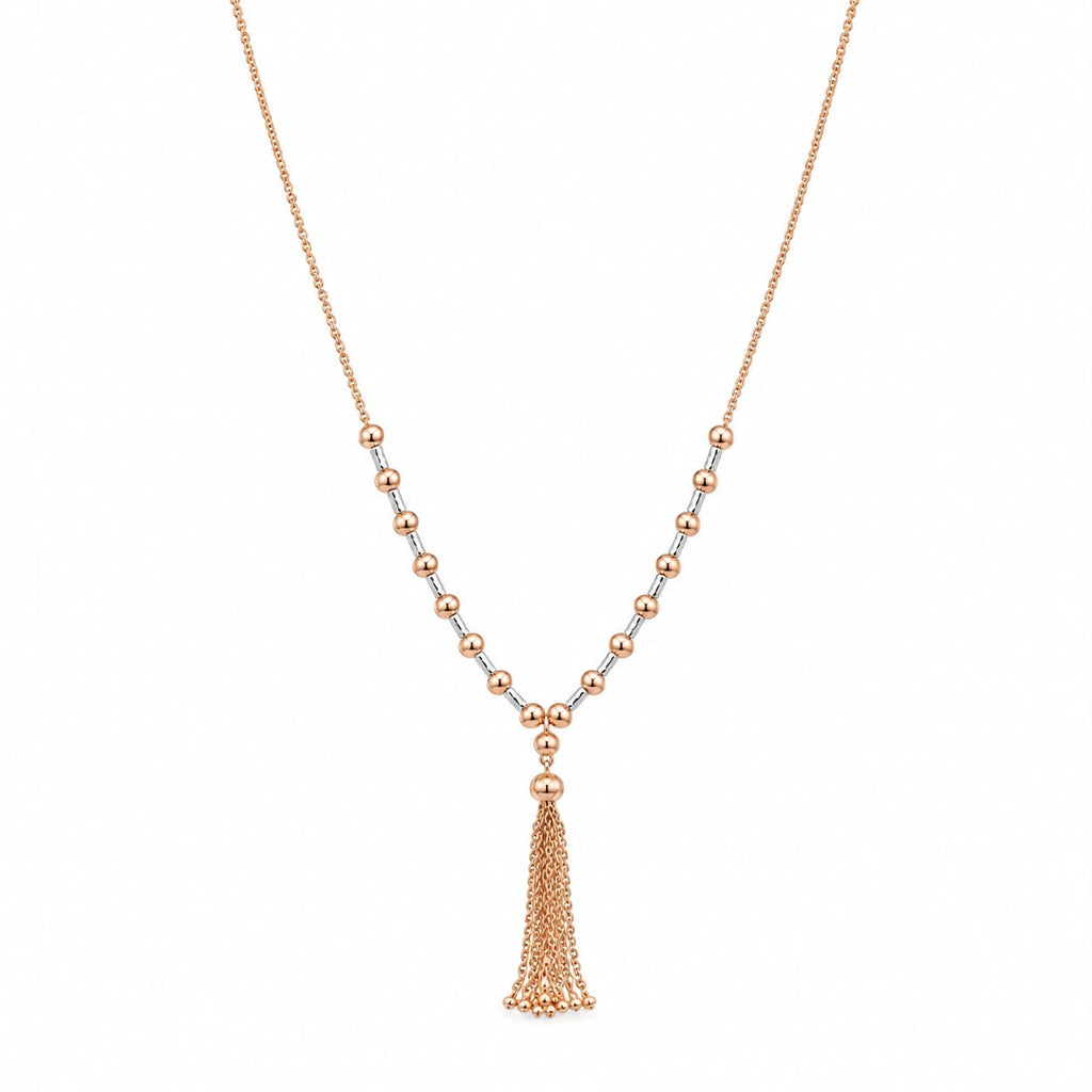 Rose Gold Tassel Necklace
