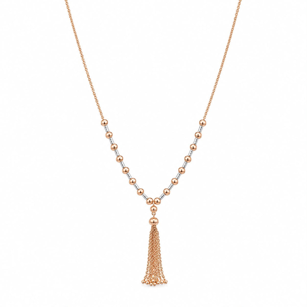 Rose Gold Tassel Necklace