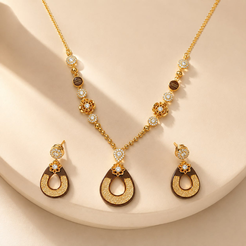 Golden Mocha Teardrop Set