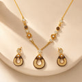 Golden Mocha Teardrop Set