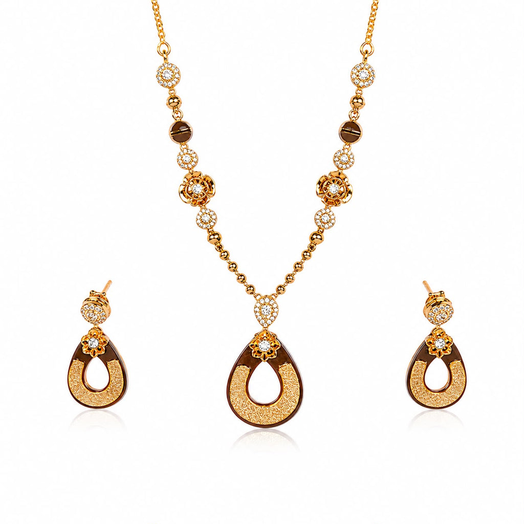 Golden Mocha Teardrop Set