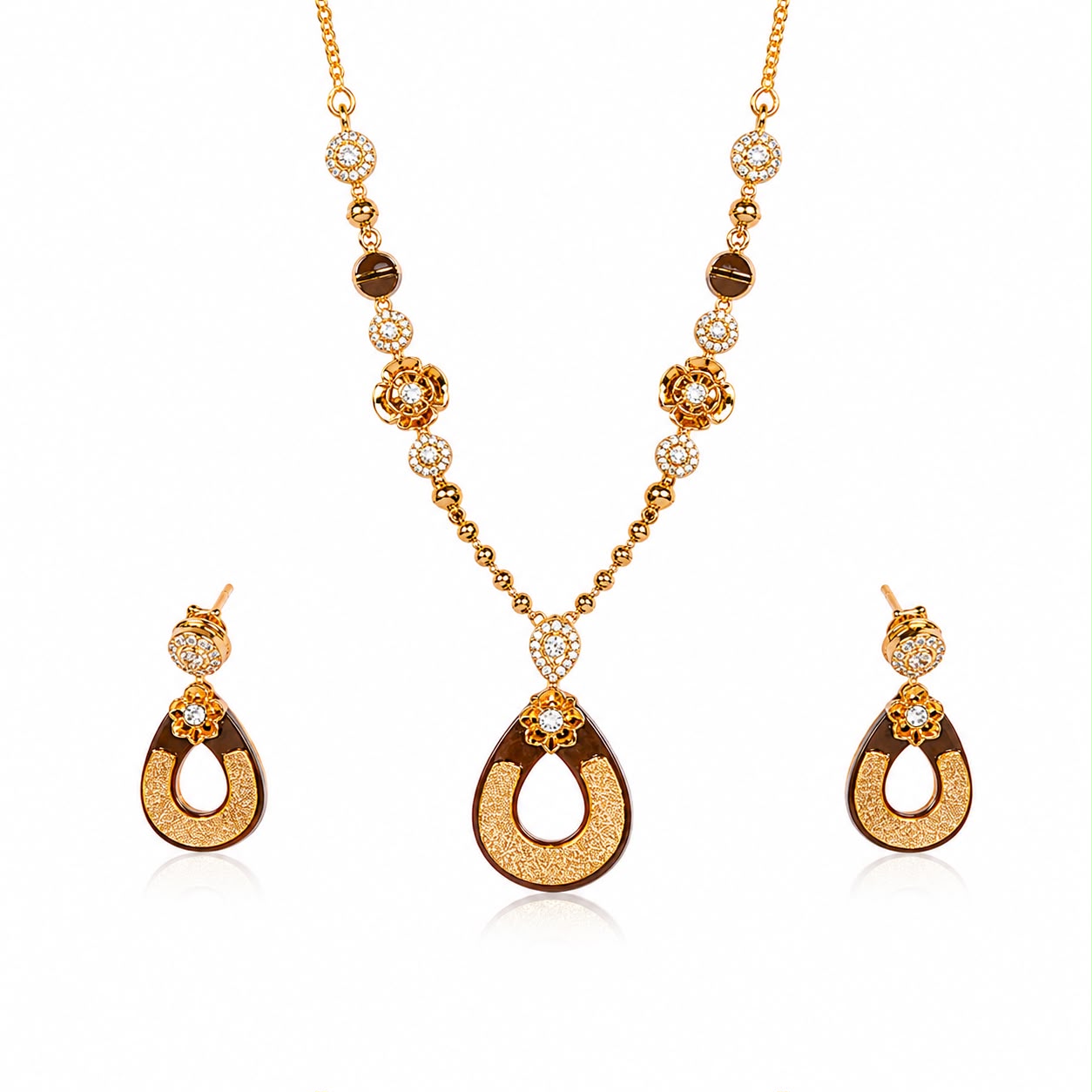 Golden Mocha Teardrop Set