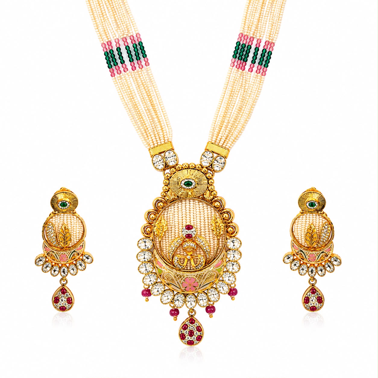 Golden Bridal Beaded Set