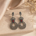 Red Vintage Chandelier Earrings