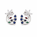 Multicolour Floral Vine Earrings