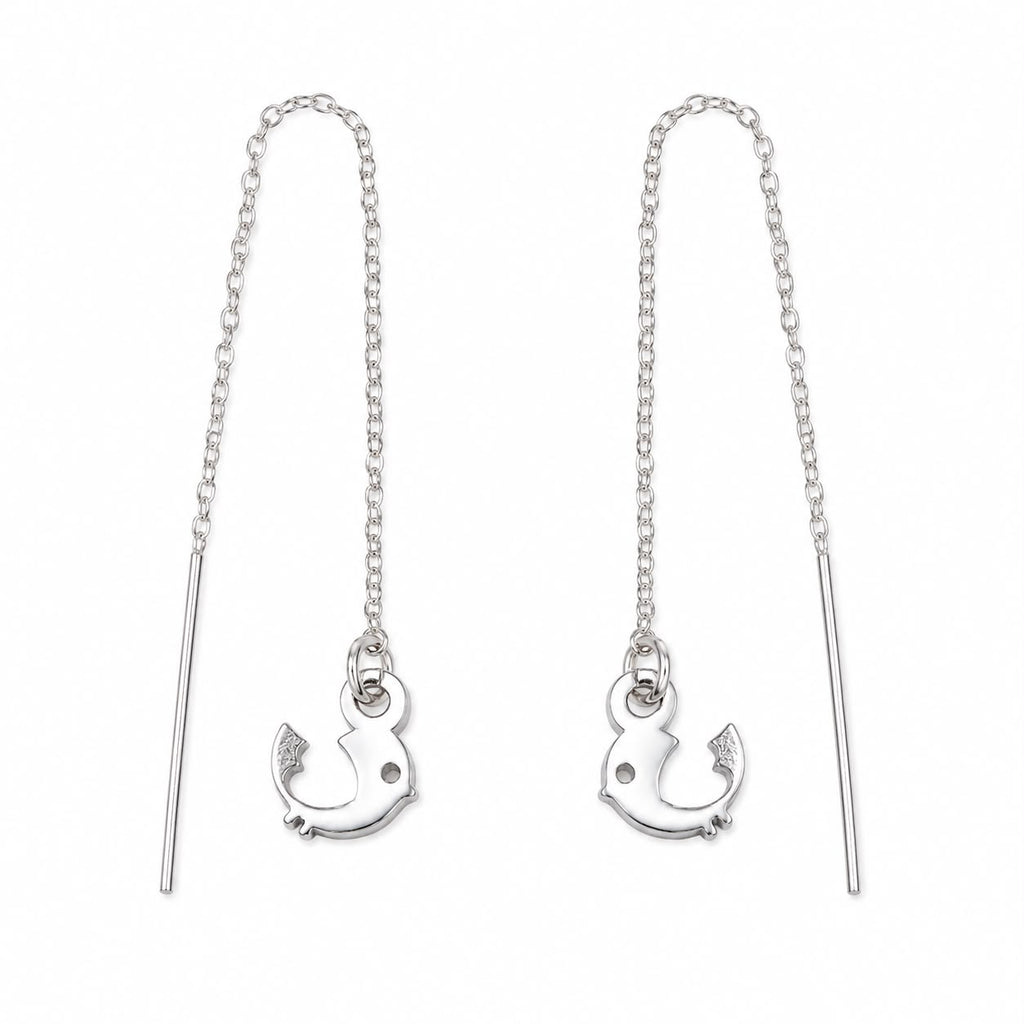 Bird Charm Threader Earrings