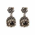 Antique Floral Beaded Jhumka Earrings