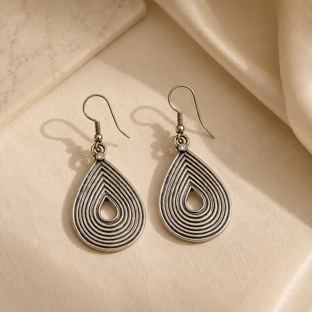 Antique Layered Teardrop Earrings