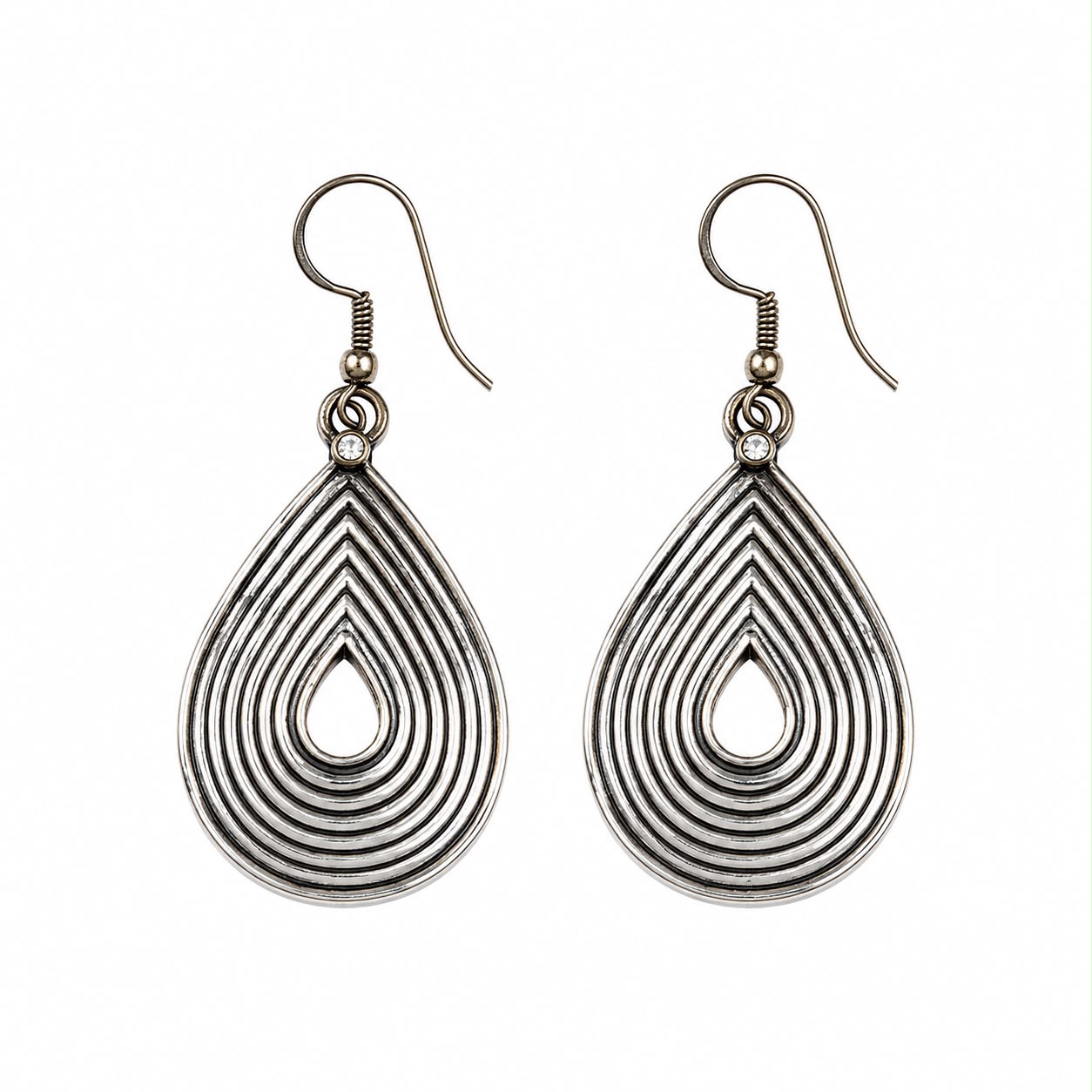 Antique Layered Teardrop Earrings
